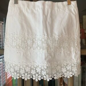 J. Crew Ivory Skirt